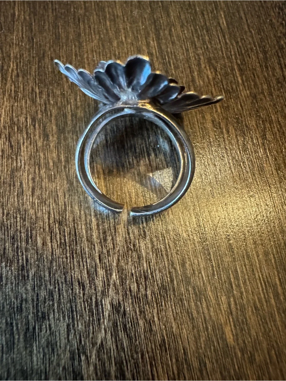 950 Sterling floral cocktail ring